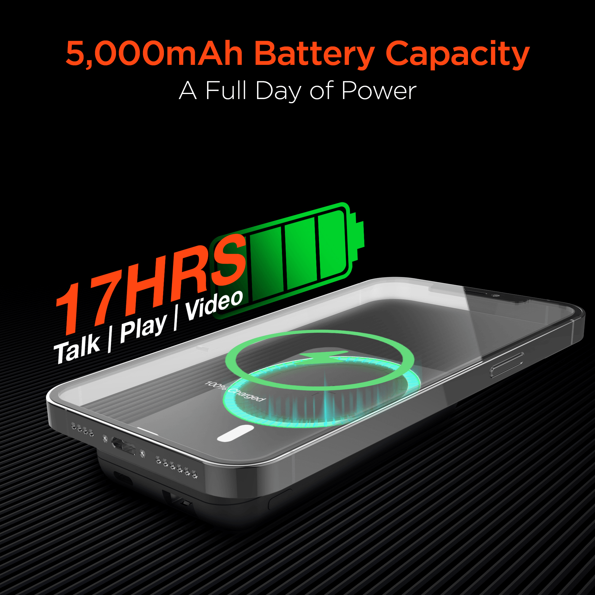 HyperGear 5000mAh Magnetic Wireless Power Bank Jupiter Gear Home