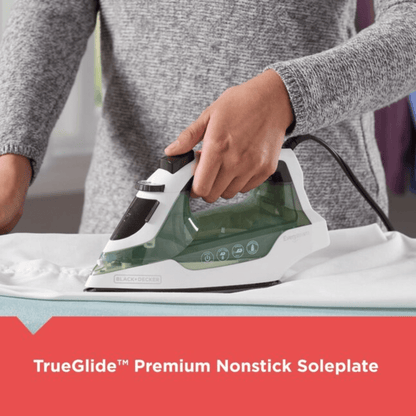 Black &amp; Decker Easy Steam TrueGlide Nonstick SmartSteam Compact Iron - REFURBISHED Jupiter Gear Home