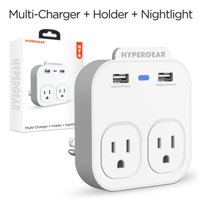HyperGear Wall Adapter Power Strip White (13623-HYP) Jupiter Gear Home