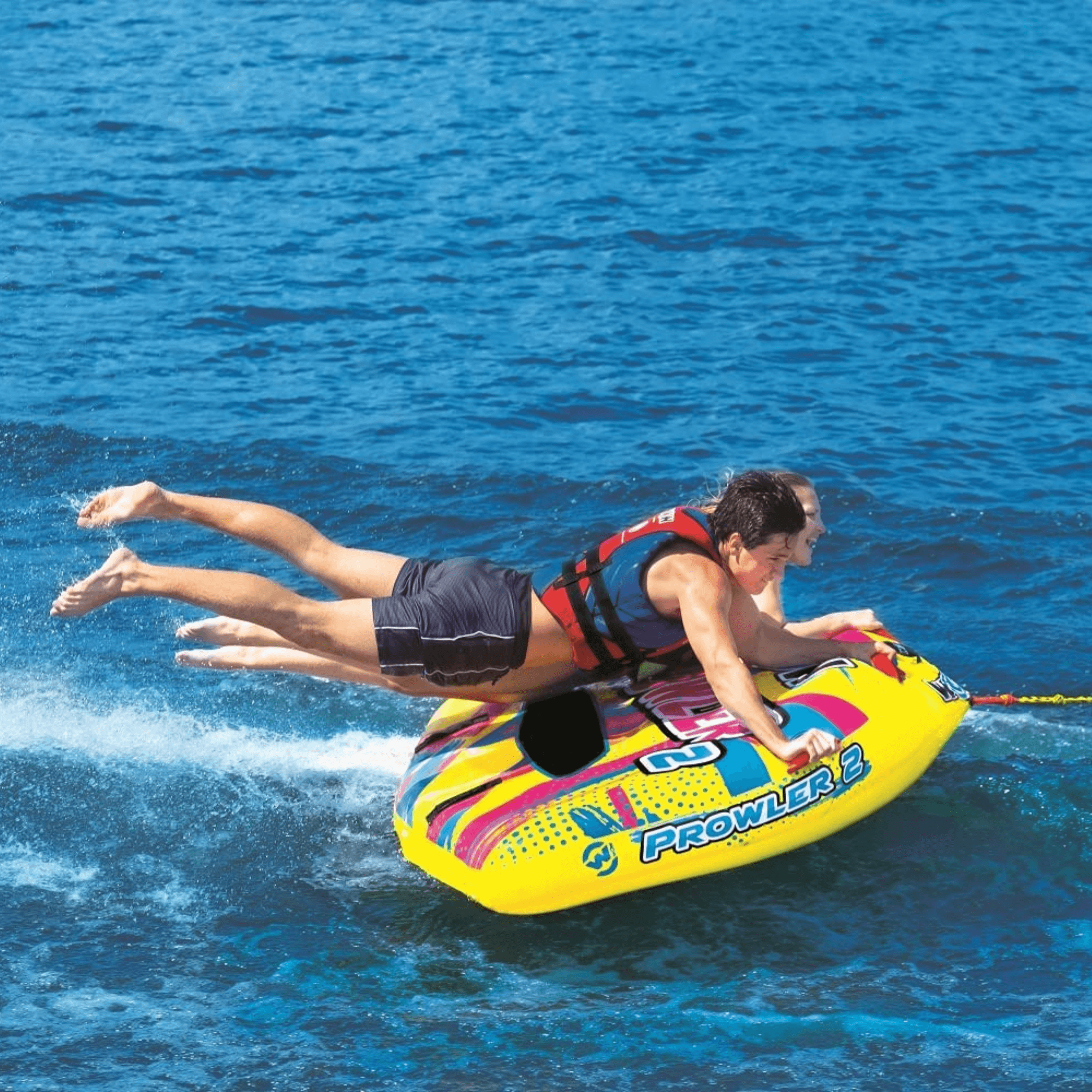 WOW Watersports Prowler Towable 2 Person 2P Starter Kit w 12V Pump Jupiter Gear Home