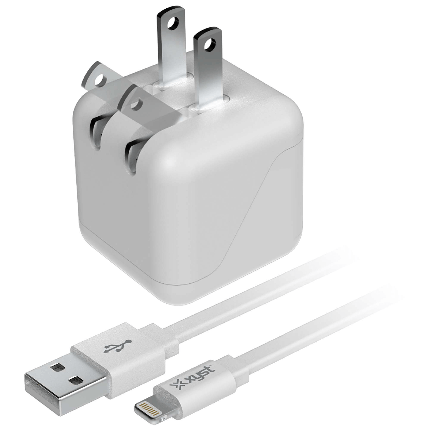 Xyst 2.4-Amp Dual USB Wall Charger With 4Ft Lightning Cable Jupiter Gear Home