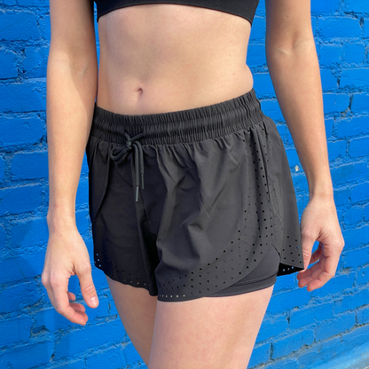 JupiterGear Arielle Athletic Shorts with Built-In Compression Liner for Working Out, Yoga and Running Jupiter Gear Home