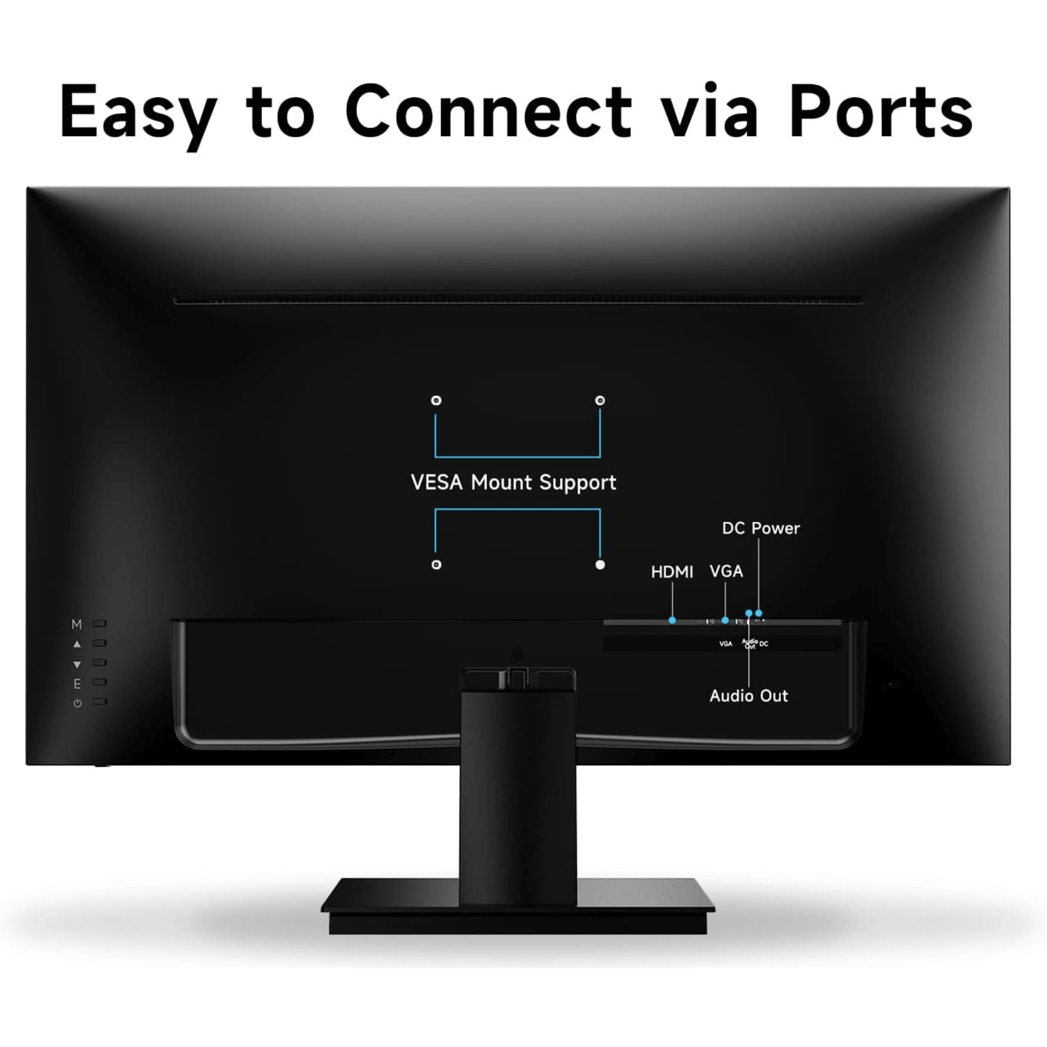 Norcent 27 Inch Frameless Computer Monitor FHD 75HZ VA with Built-In Speakers Jupiter Gear Home