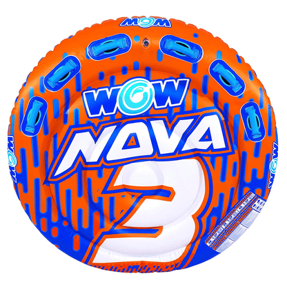 WOW Watersports Nova 3 Person Towable Deck Tube with Foam Handles Jupiter Gear Home
