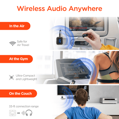 HyperGear IntelliCast Flight Audio Transmitter + Receiver Jupiter Gear Home