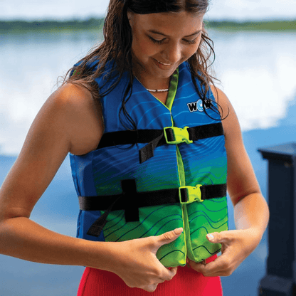 WOW Watersports Vis-Wave Youth Life Vest Jupiter Gear Home
