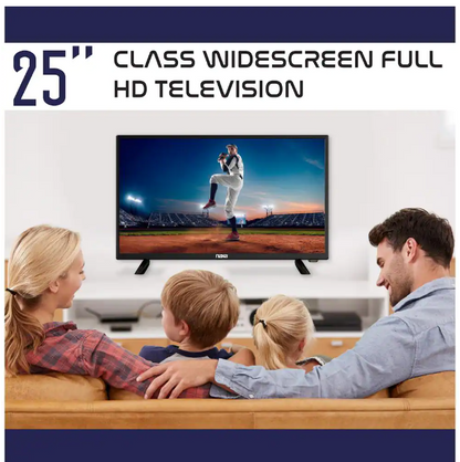 Naxa 25" 12 Volt ACDC Widescreen LED 1080p Full HD Television with ATSC Digital Tuner (NT-2500) Jupiter Gear Home