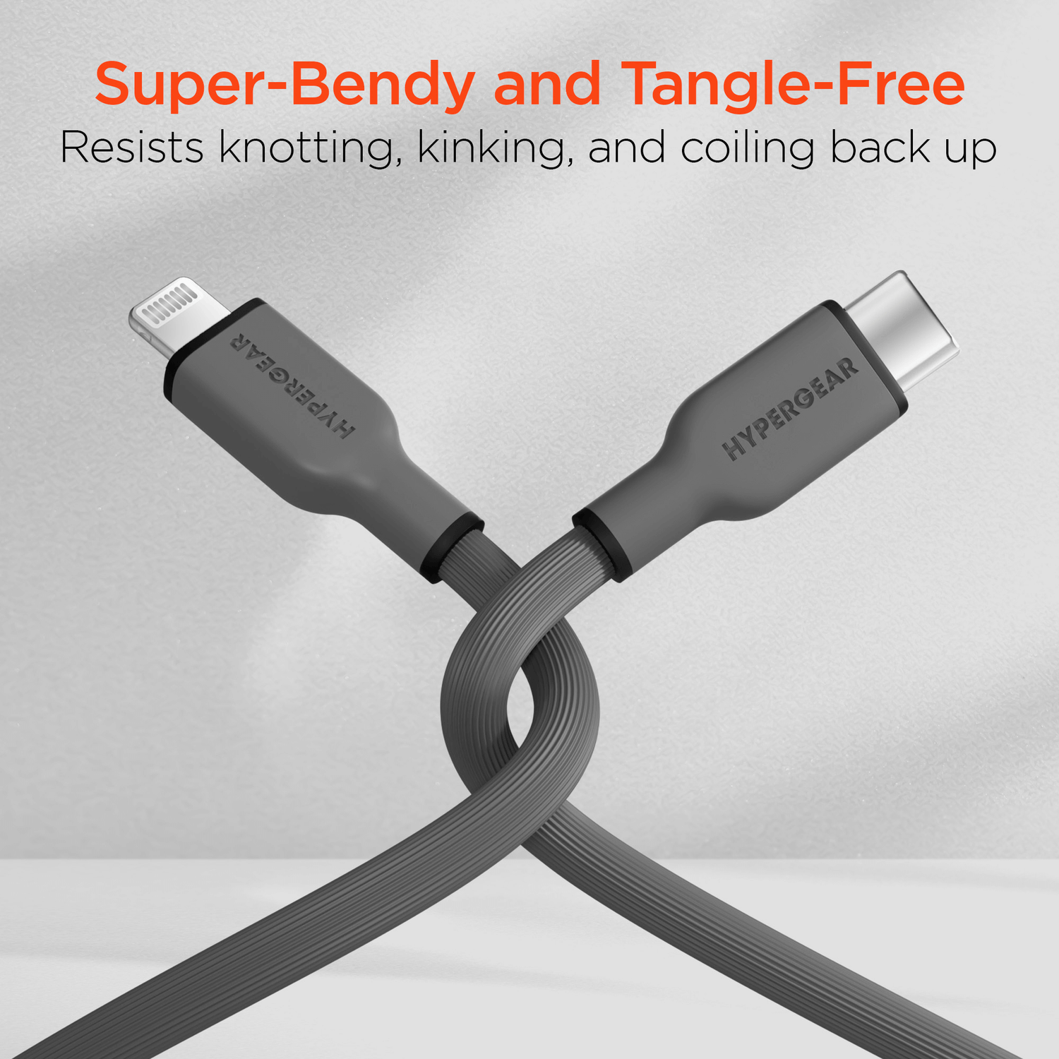 HyperGear Flexi PRO USB-C to Lightning Cable 10ft Jupiter Gear Home