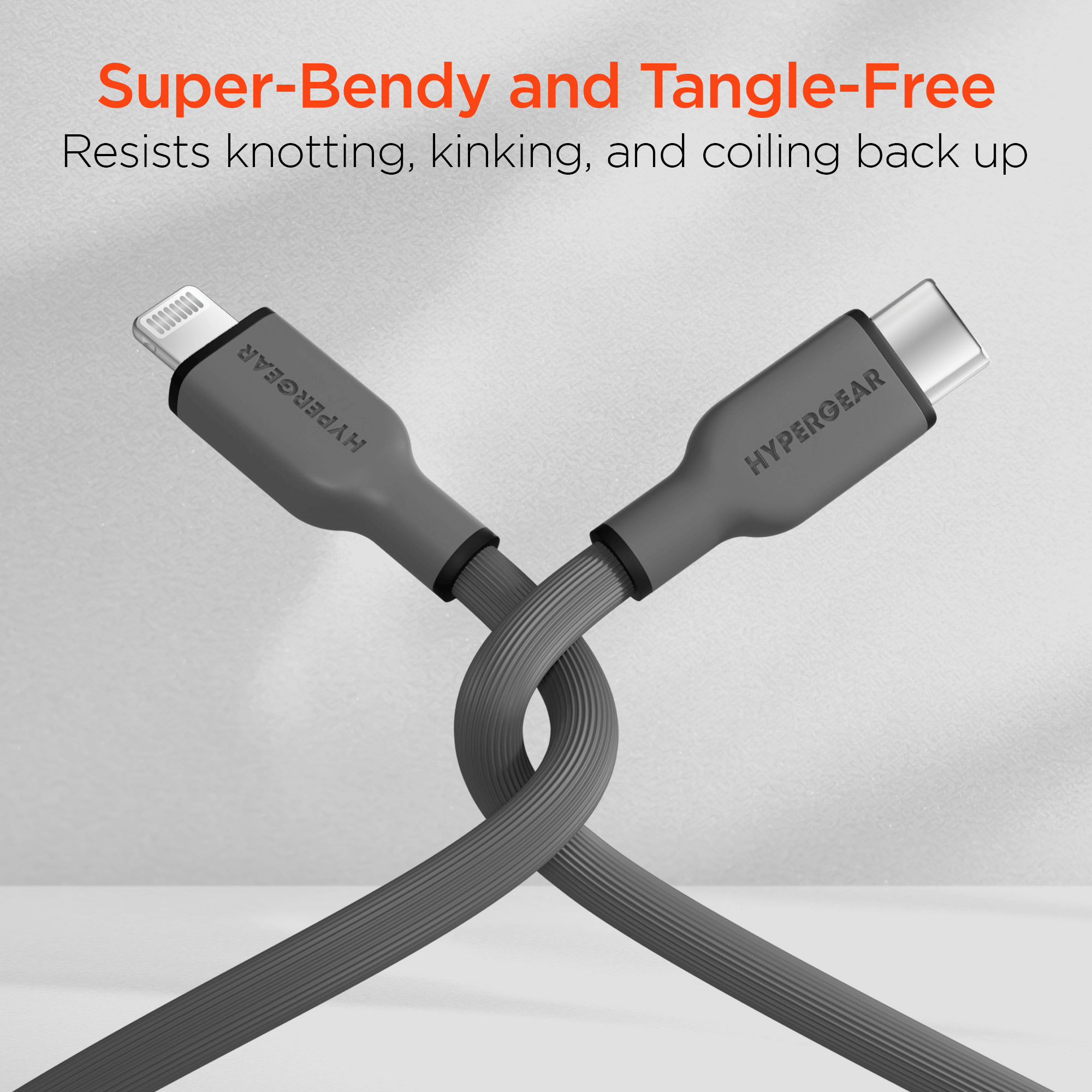 HyperGear Flexi PRO USB-C to Lightning Cable 6ft Jupiter Gear Home