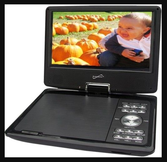 Supersonic 9" Portable DVD Player With Digital TV, USB and SD Inputs &amp; Swivel Display (SC-259A) Jupiter Gear Home