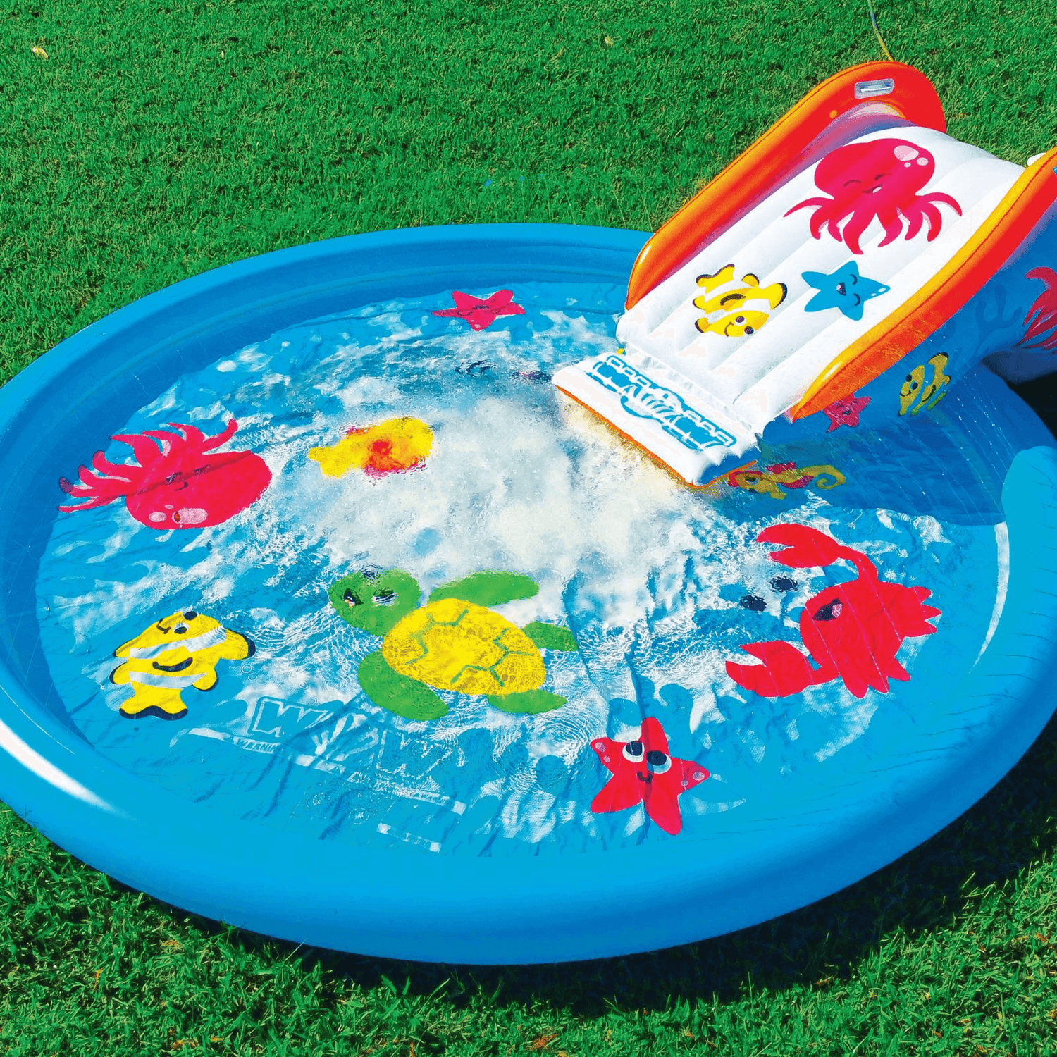 WOW Watersports Swirl Splash Pad Slide (Slide Only) with Inflated Side Rails Jupiter Gear Home