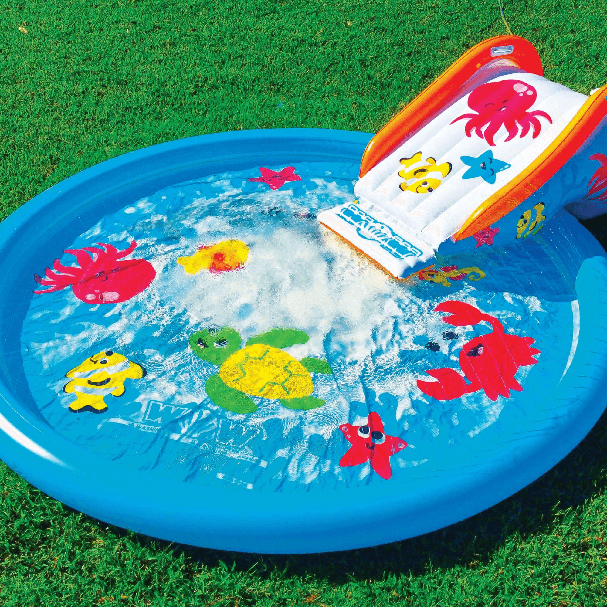 WOW Watersports Swirl Splash Pad Slide (Slide Only) with Inflated Side Rails Jupiter Gear Home