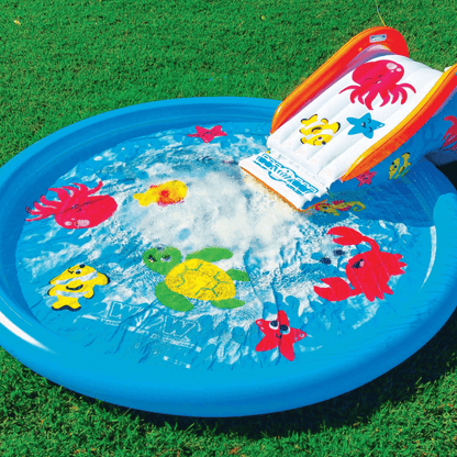 WOW Watersports Swirl Splash Pad Slide (Slide Only) with Inflated Side Rails Jupiter Gear Home