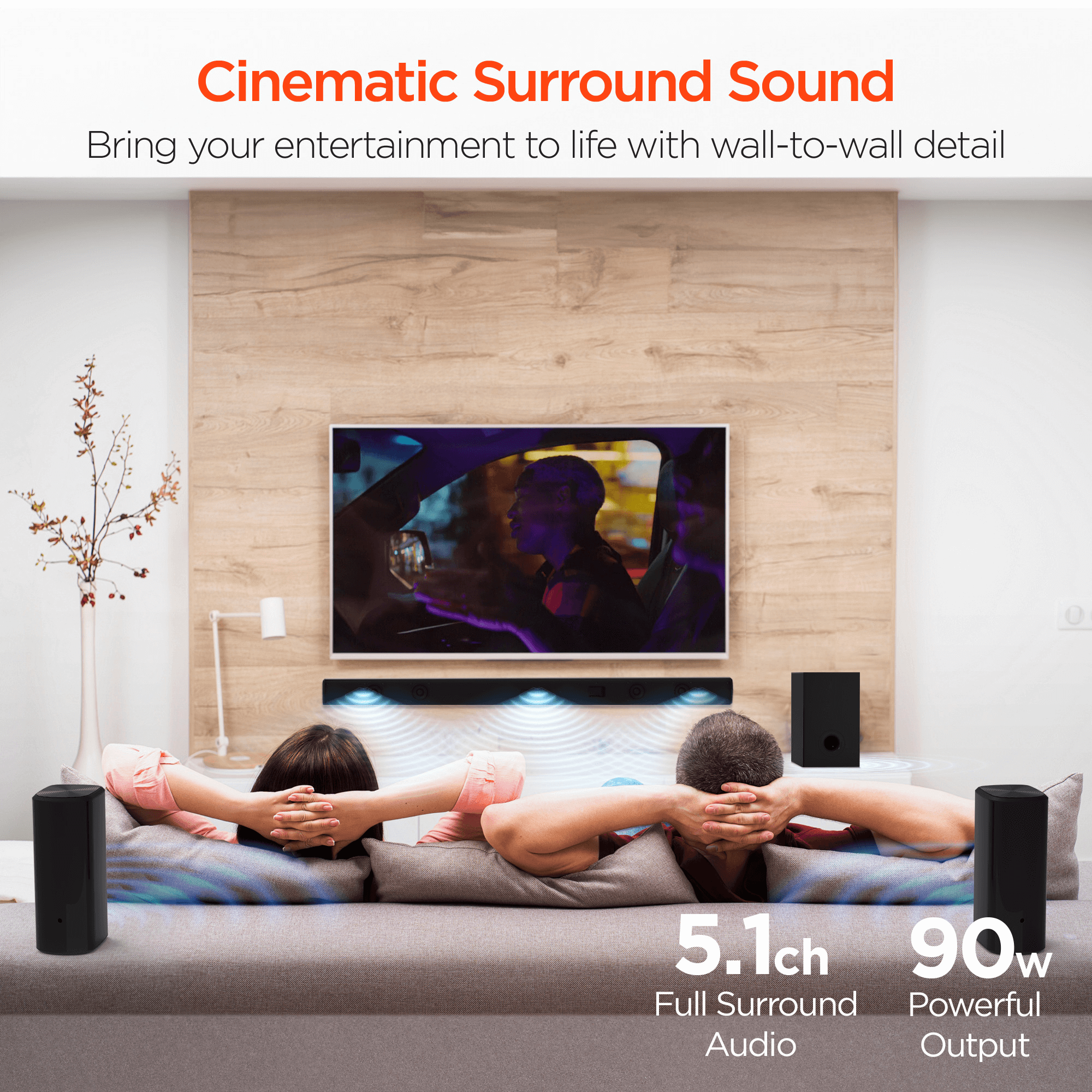 HyperGear SB51a 5.1 Home Theater Surround Sound System Jupiter Gear Home