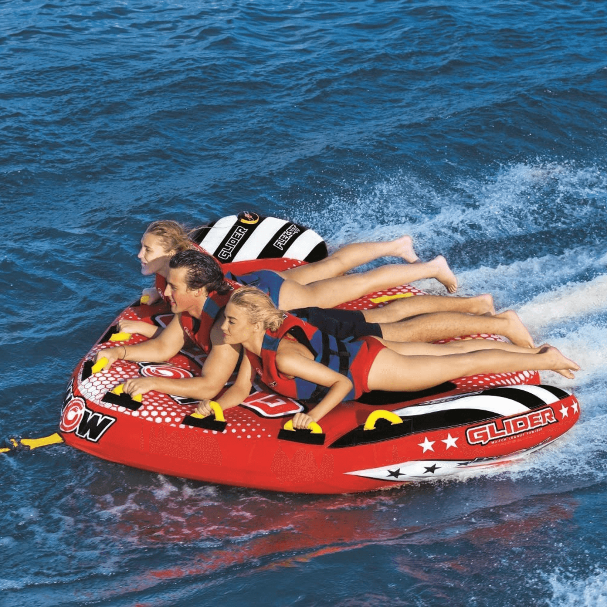 WOW Watersports Glider 3 Person 3P Towable with Flex Seating Jupiter Gear Home