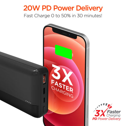 HyperGear 20000mAh 20W PD + USB Power Bank Jupiter Gear Home