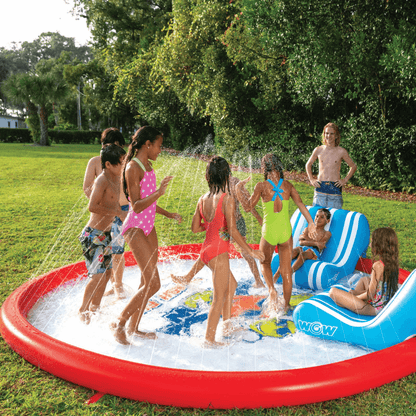 WOW Watersports Splash Pad Lounge Chair w Bottom Slot and Built-In Cup Holder Jupiter Gear Home