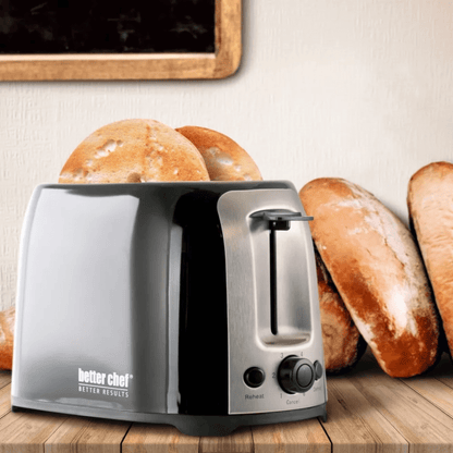 Better Chef Deluxe Cool Touch Wide-Slot 2-Slice Toaster with Stainless Accents - REFURBISHED Jupiter Gear Home