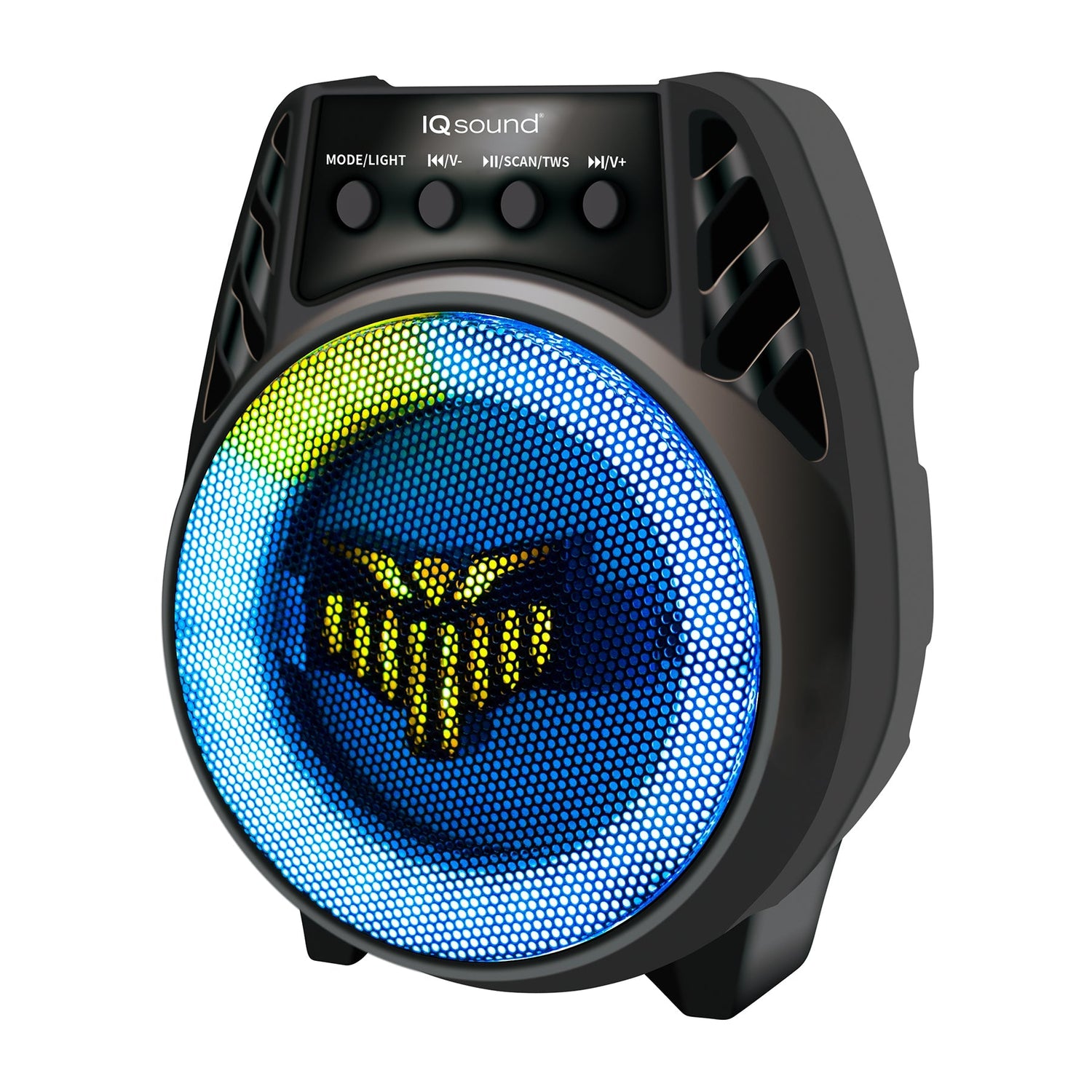 IQ Sound 4" Bluetooth TWS Party Speaker w LED Lights &amp; Multi-Connectivity Jupiter Gear Home