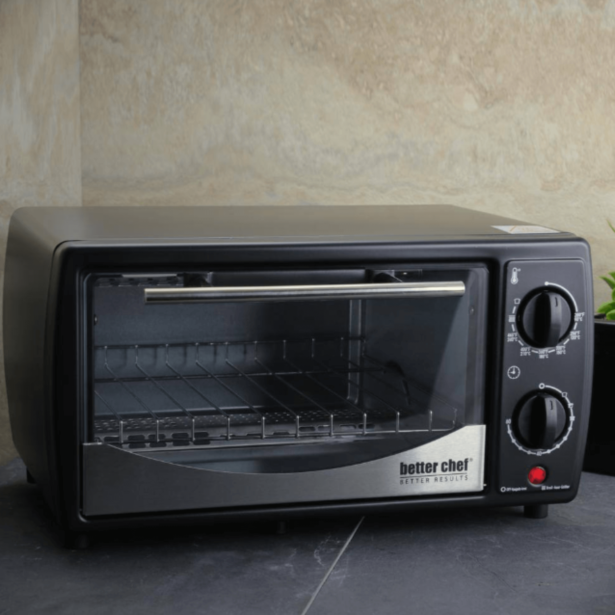 Better Chef 9L Toaster Oven Broiler with Slide-Out Rack and Bake Tray Jupiter Gear Home