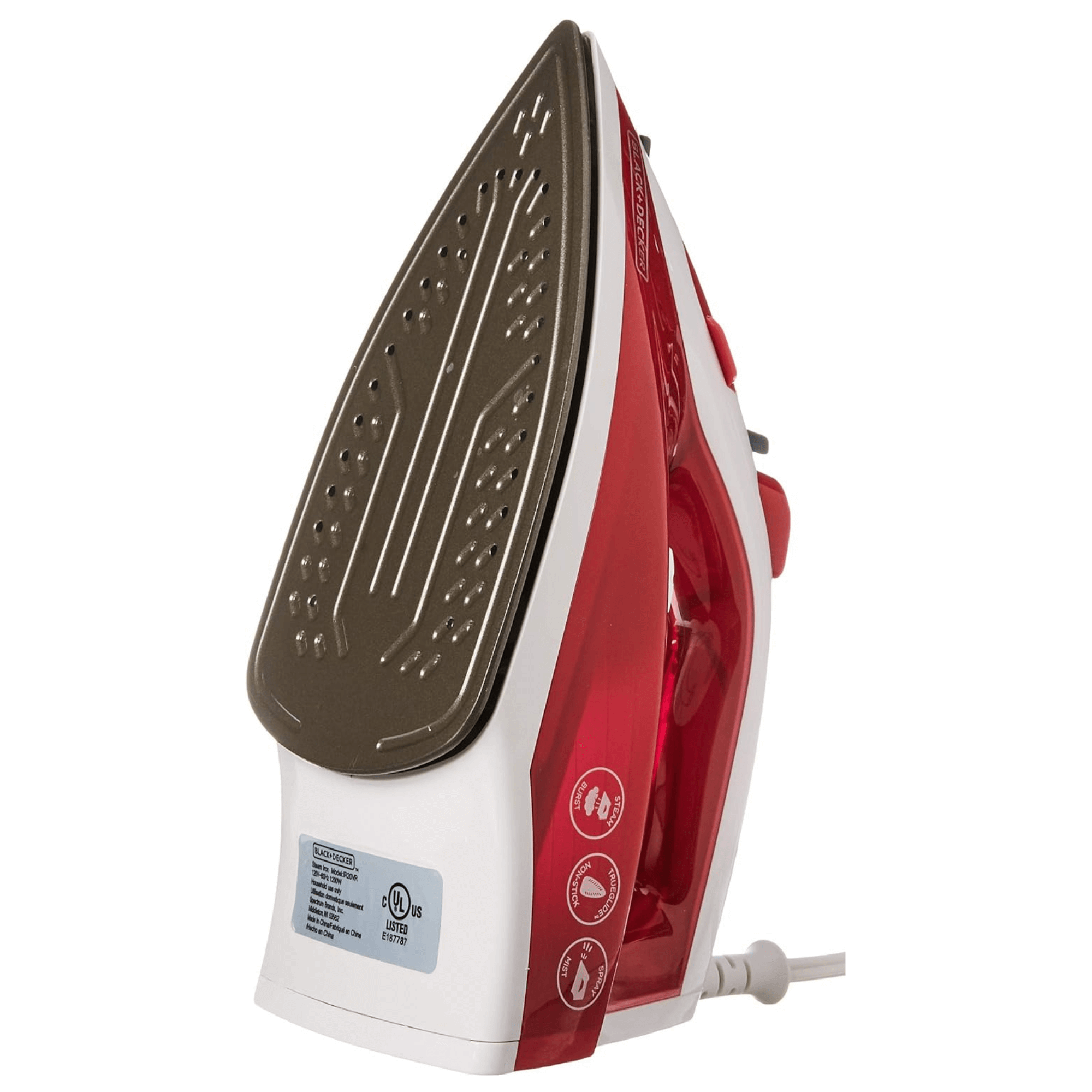 Black &amp; Decker Variable Control Compact TrueGlide Premium Nonstick Iron - REFURBISHED Jupiter Gear Home