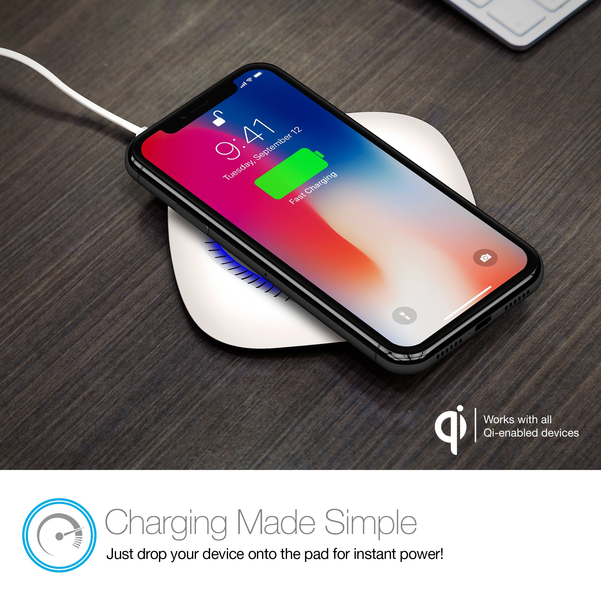 Naztech Power Pad Qi Wireless Fast Charger Jupiter Gear Home