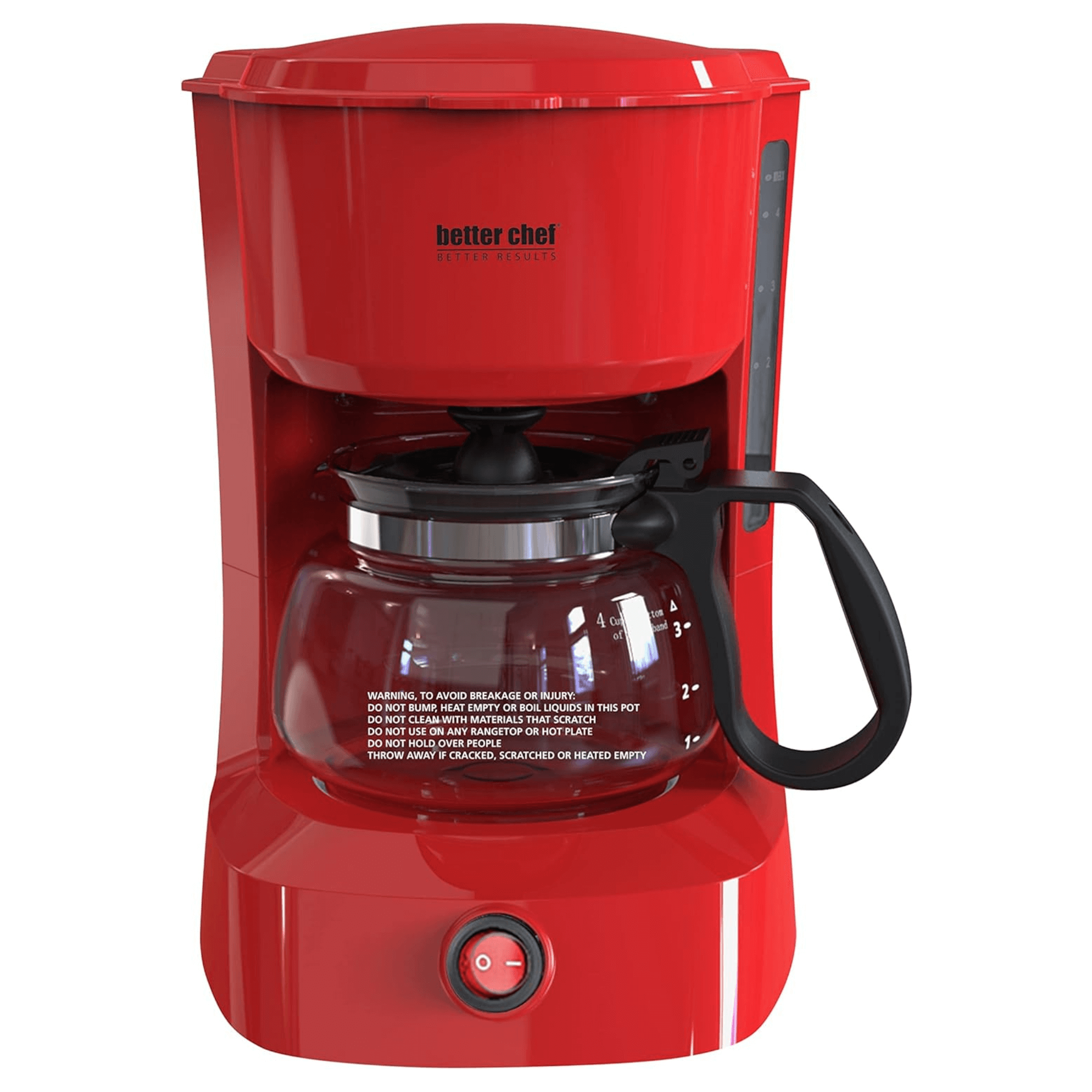 Better Chef 4-Cup Coffeemaker with Grab-A-Cup Feature Jupiter Gear Home