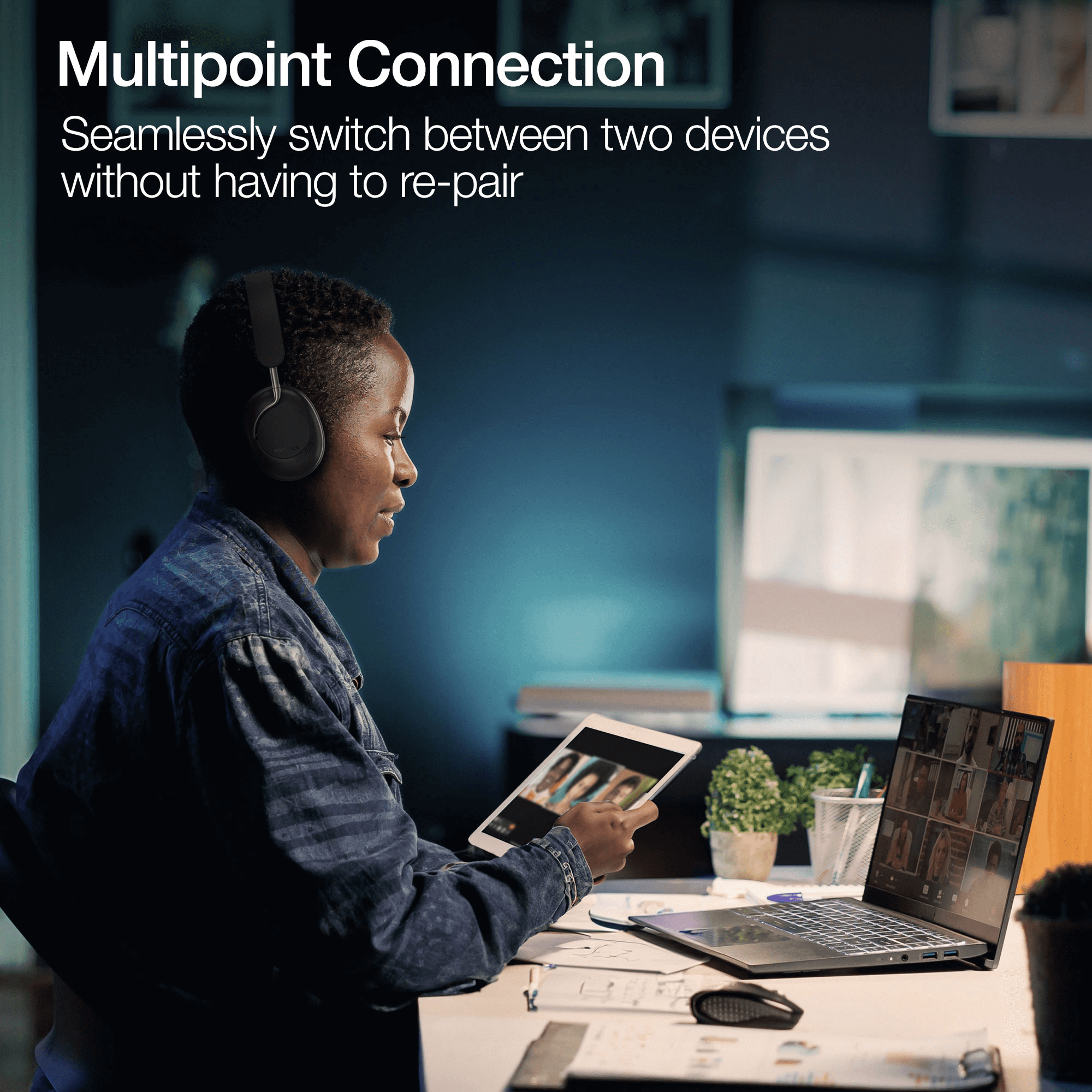 Naztech Aura 360 ANC Wireless Headphones Jupiter Gear Home