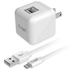 Xyst 2.4-Amp Dual USB Wall Charger With 4Ft Lightning Cable Jupiter Gear Home
