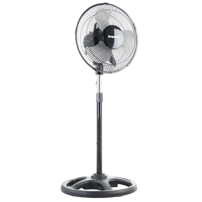 Impress Mighty Mite 10-Inch Oscillating Standing Fan with Metal Blades Jupiter Gear Home