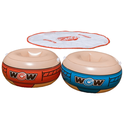 WOW Watersports 10ft Sumo Wrestling Spray Pad with 2 Sumo Belly-Bumpers Jupiter Gear Home