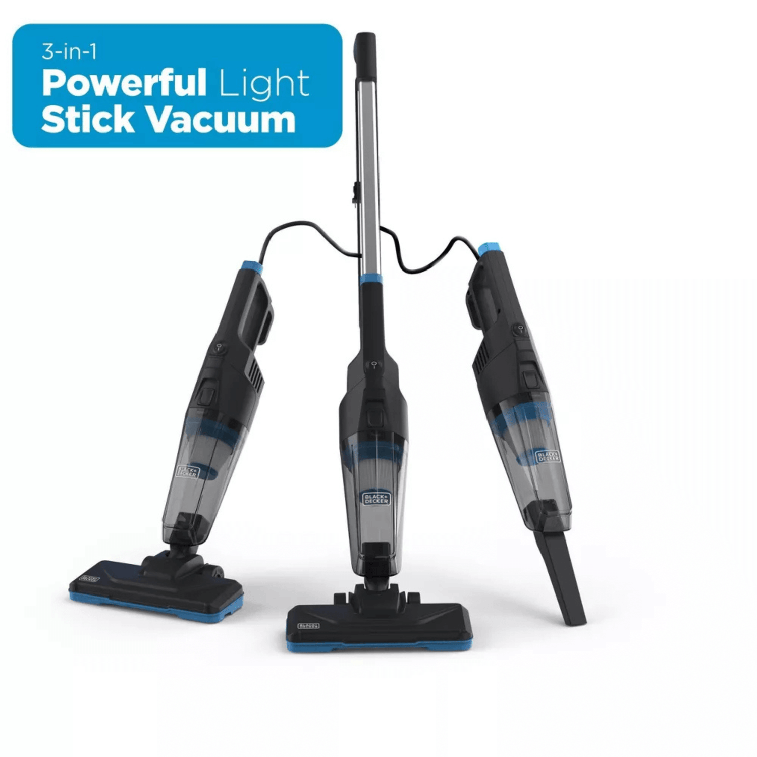 Black &amp; Decker Power Series Flex 3-in-1 Corded Stick Vacuum Jupiter Gear Home