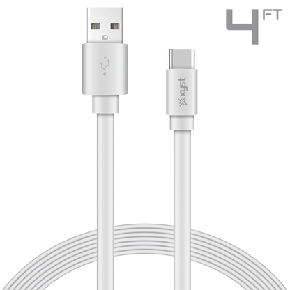 Xyst Charge and Sync USB to USB-C Flat Cable 4Ft Jupiter Gear Home