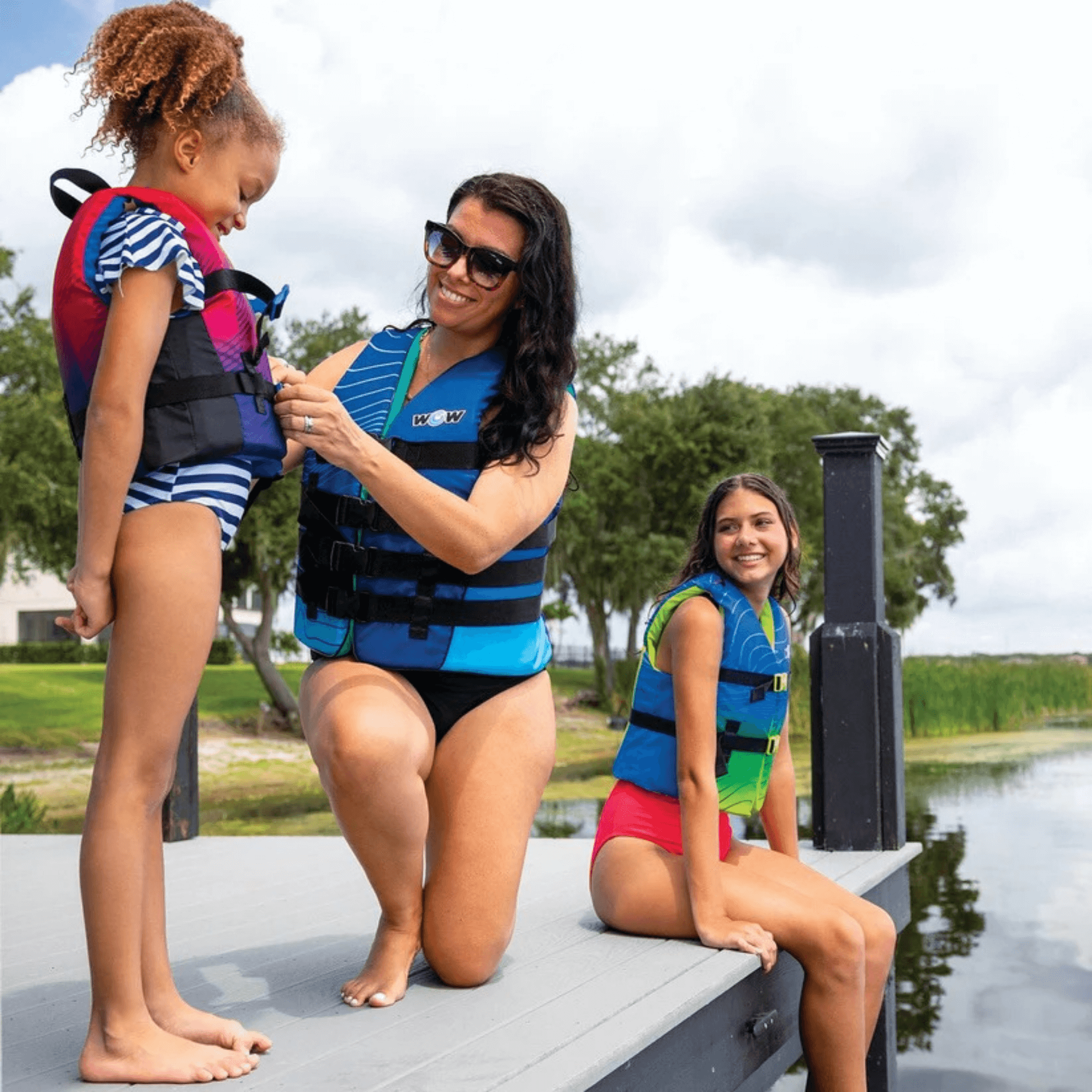 WOW Watersports Vis-Wave Youth Life Vest Jupiter Gear Home