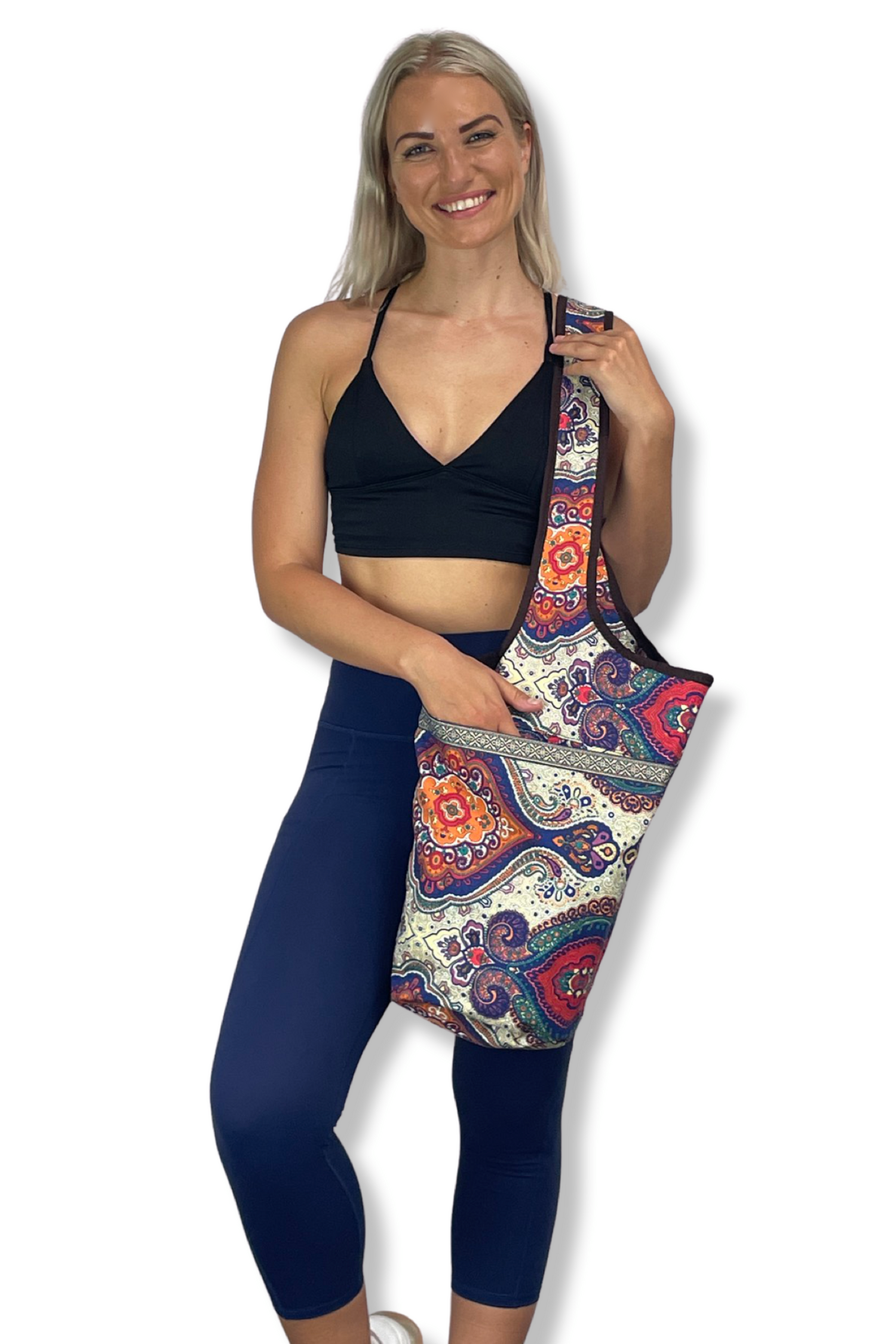 JupiterGear Yoga Mat Carrying Tote Bag with Large Size Pockets | Multipurpose and Fit Most Size Mats Jupiter Gear Home