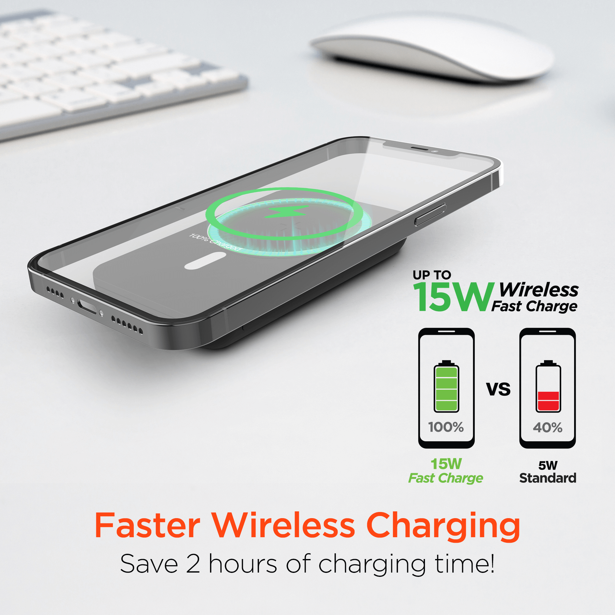 HyperGear 5000mAh Magnetic Wireless Power Bank Jupiter Gear Home
