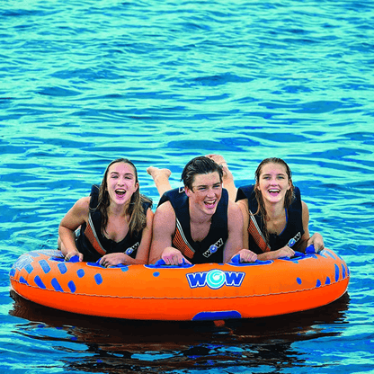 WOW Watersports Nova 3 Person Towable Deck Tube with Foam Handles Jupiter Gear Home