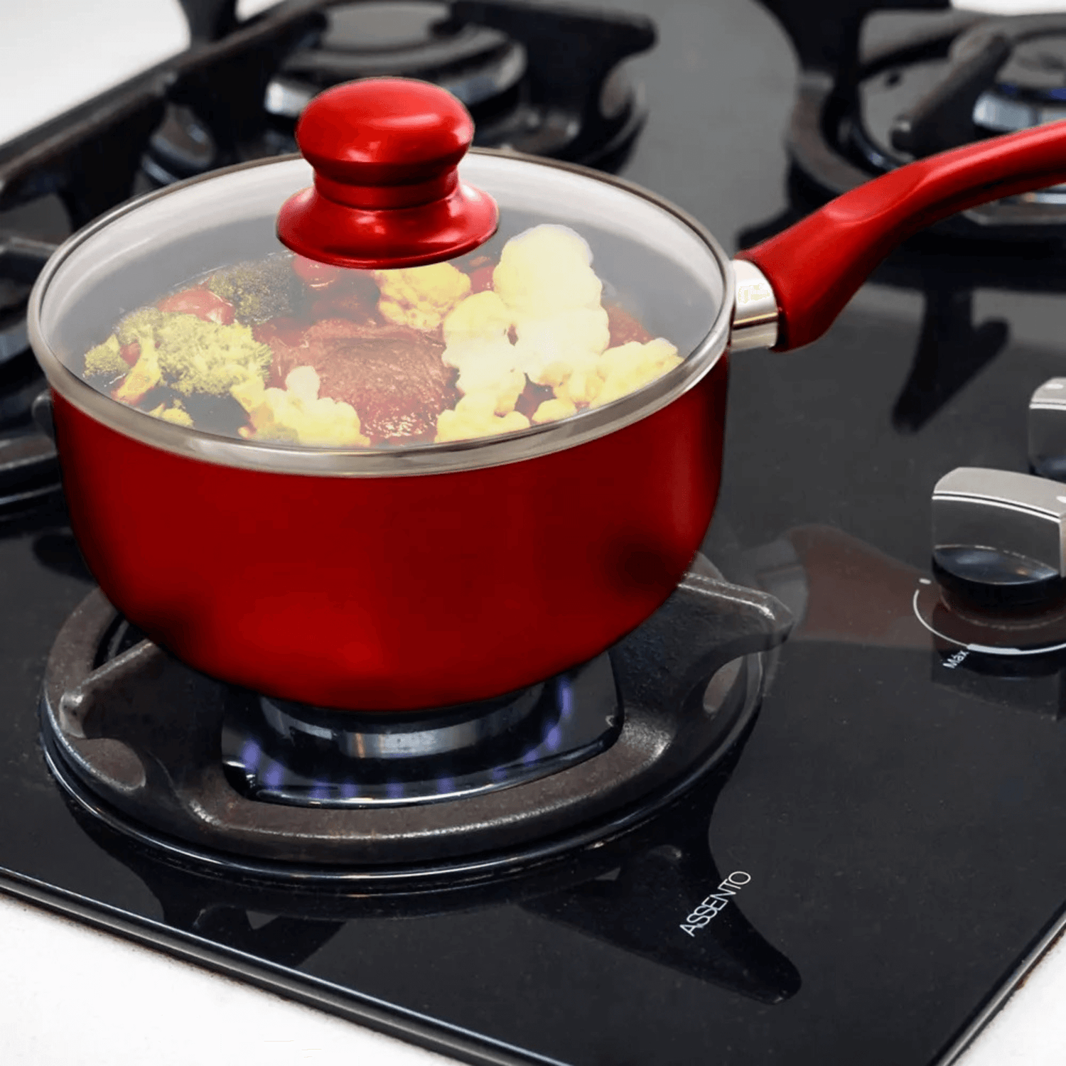 Better Chef 1.5Qt Ceramic-Coated Saucepan with Glass Lid Jupiter Gear Home