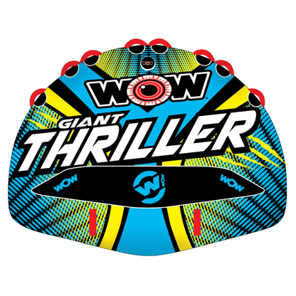 WOW Watersports Giant Thriller 1 to 4 Person Inflatable Towable Deck Tube Jupiter Gear Home
