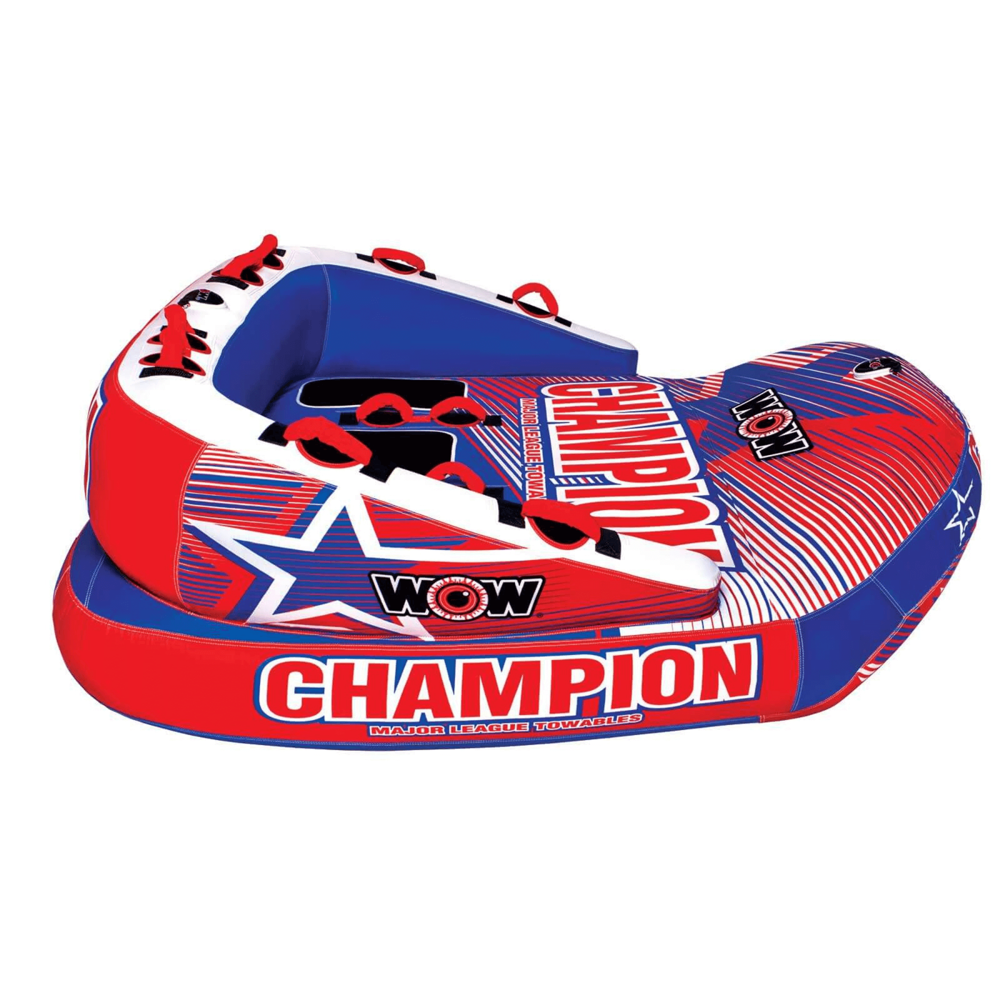 WOW Watersports Champion 3-Person Towable with EZ Up Nose Jupiter Gear Home