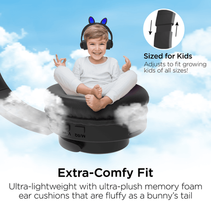 HyperGear Bunny Tracks Wireless Light-Up Headphones Jupiter Gear Home