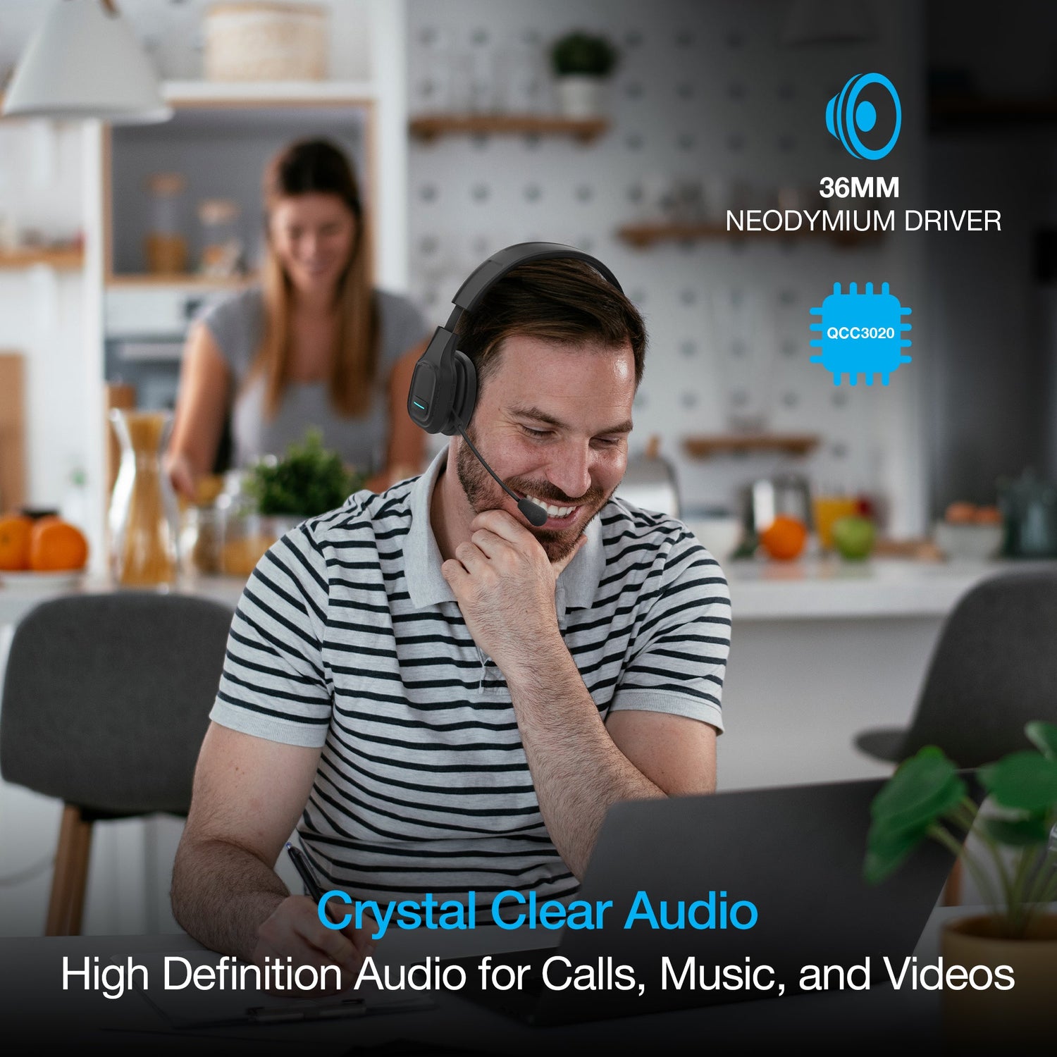 Naztech NXT-700 Xtreme Noise Cancelling Headset for Home Use Jupiter Gear Home
