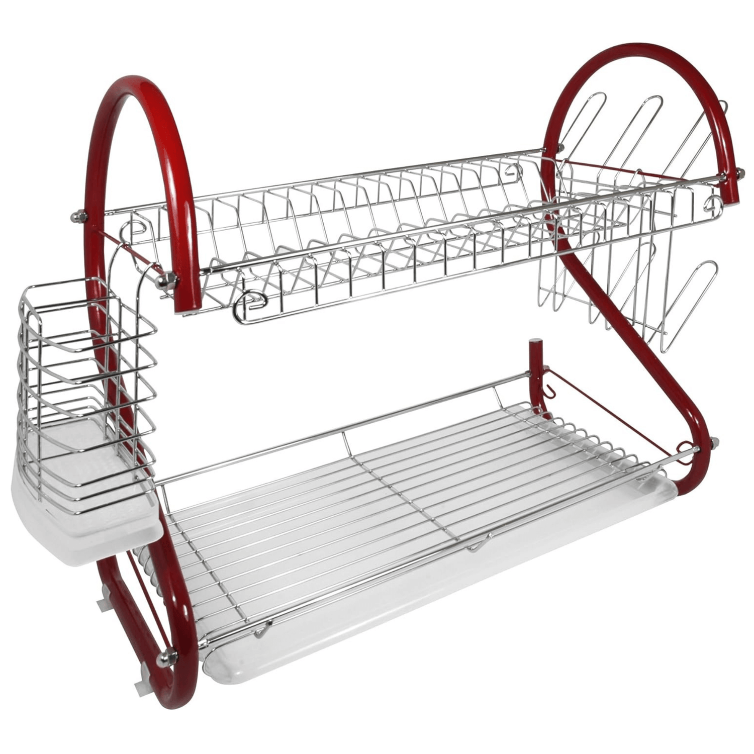 Better Chef 22" 2-Level Colored-Chrome-Plated S-Shaped Dish Rack Jupiter Gear Home