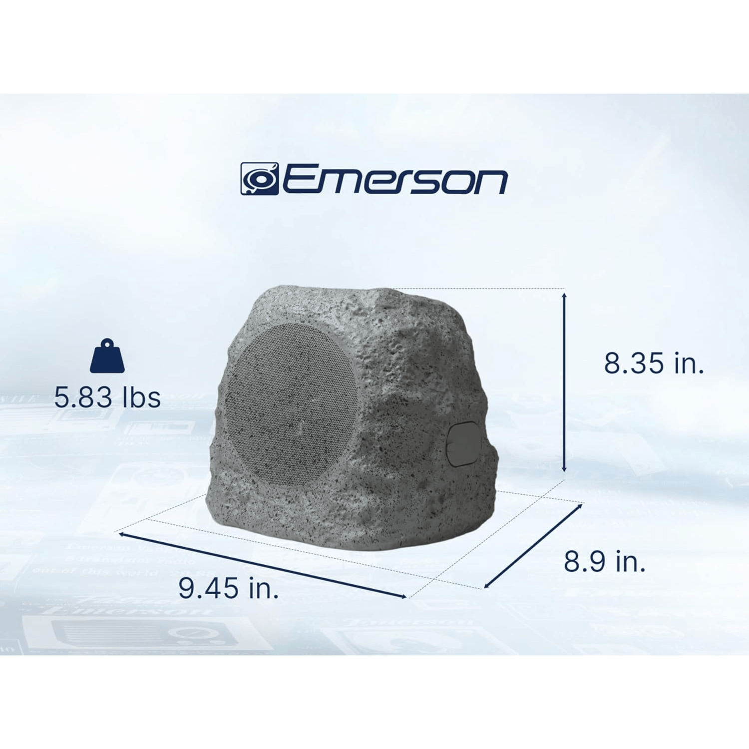 Emerson Rock Party Solar Bluetooth Speaker Jupiter Gear Home