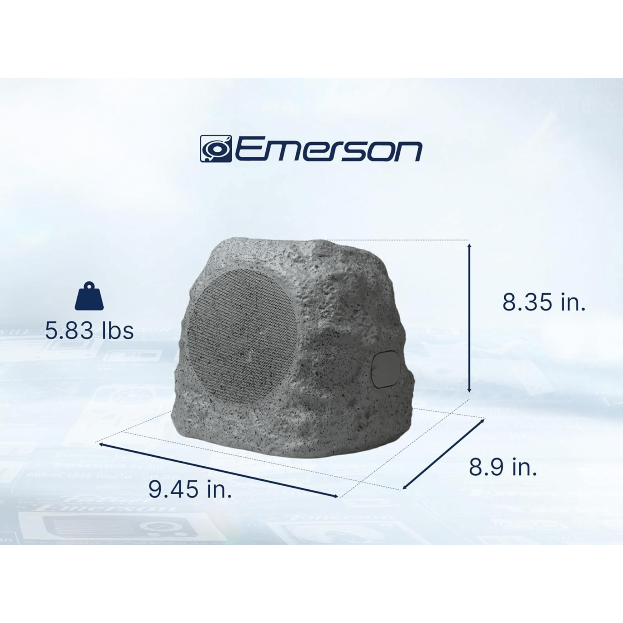 Emerson Rock Party Solar Bluetooth Speaker Jupiter Gear Home