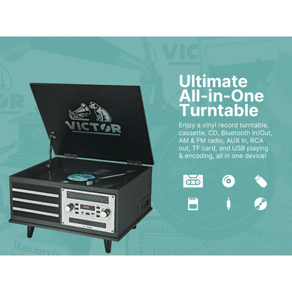 Victor Monroe 8-in-1 Music Center Jupiter Gear Home