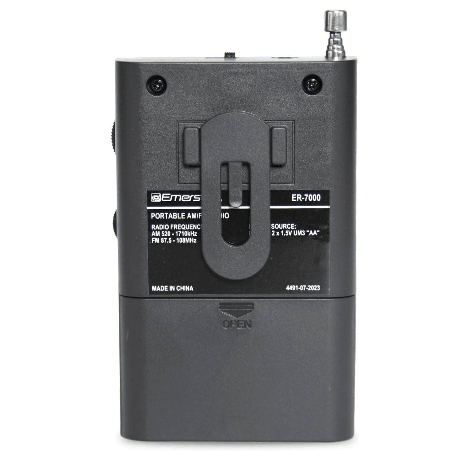 Emerson Portable AMFM Radio with Built-In Speaker and Easy Removable Belt Clip Jupiter Gear Home