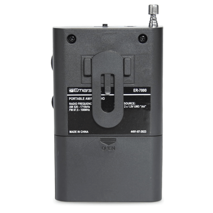Emerson Portable AMFM Radio with Built-In Speaker and Easy Removable Belt Clip Jupiter Gear Home