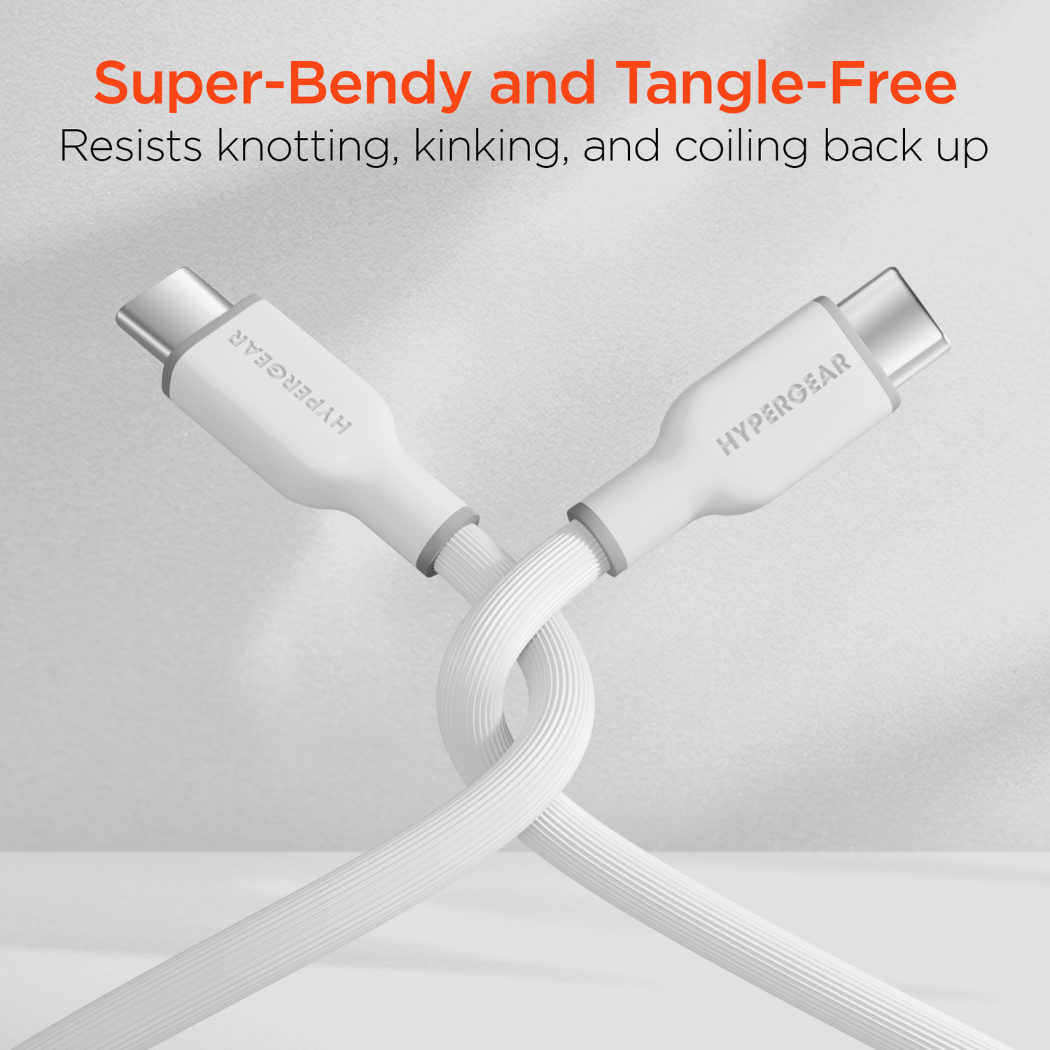 HyperGear Flexi PRO USB-C to USB-C Cable 10ft Jupiter Gear Home