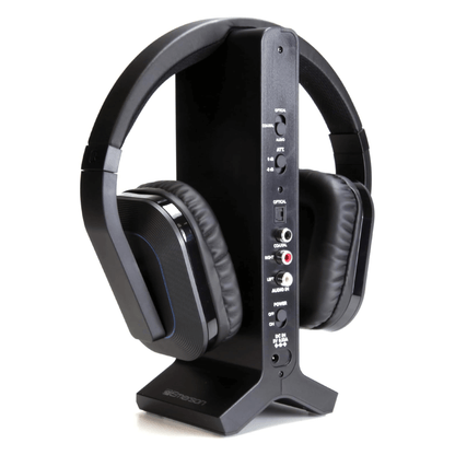 Emerson 2.4G Wireless TV Headset with High-Definition Audio and Charging Stand Jupiter Gear Home